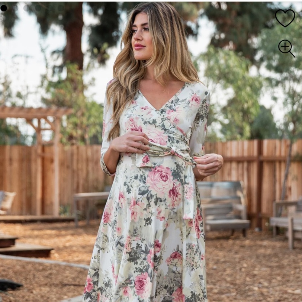 PINKBLUSH maxi size small Floral Wrap Dress